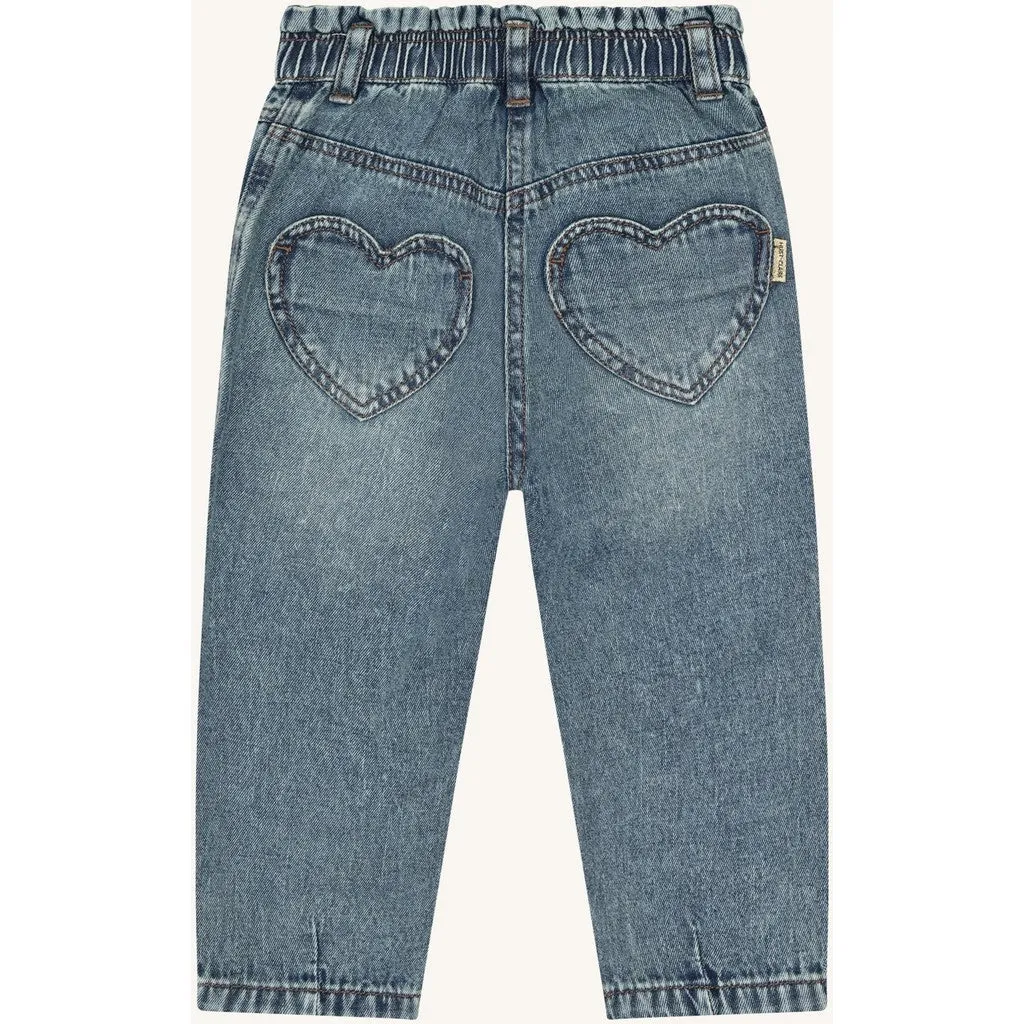 Hust & Claire Jamille bukser Blue Denim bomuld