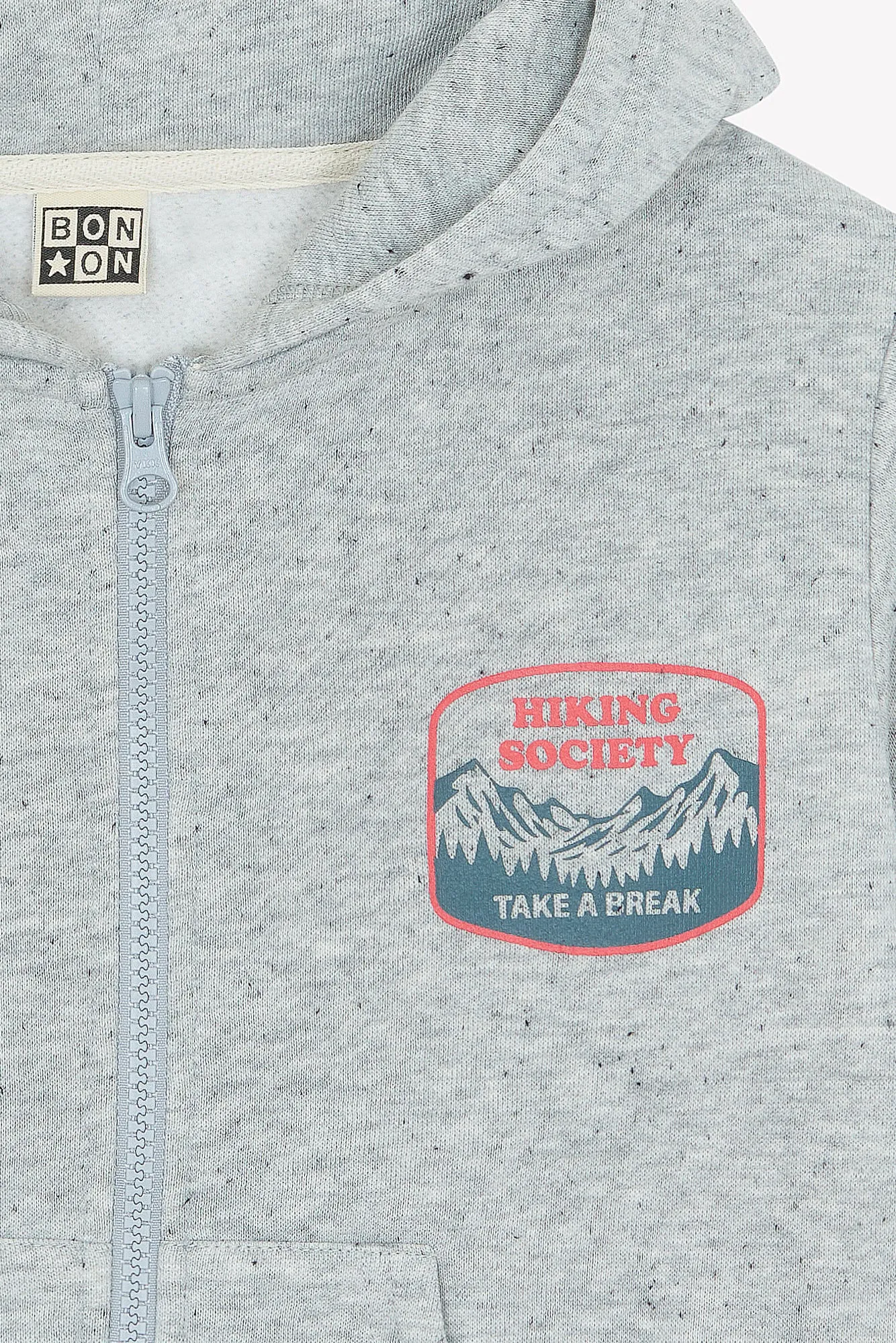 Bonton Lu sweatshirt grå lynlås 4-14A