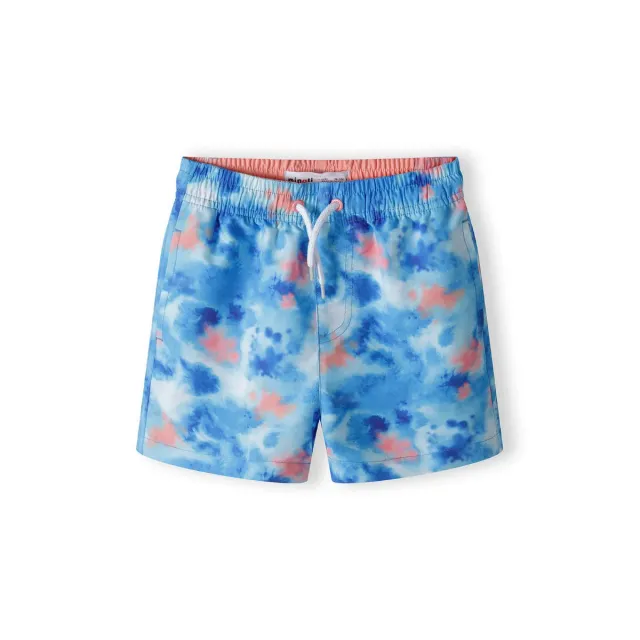 Minoti 42134 badeshorts neonblå batik