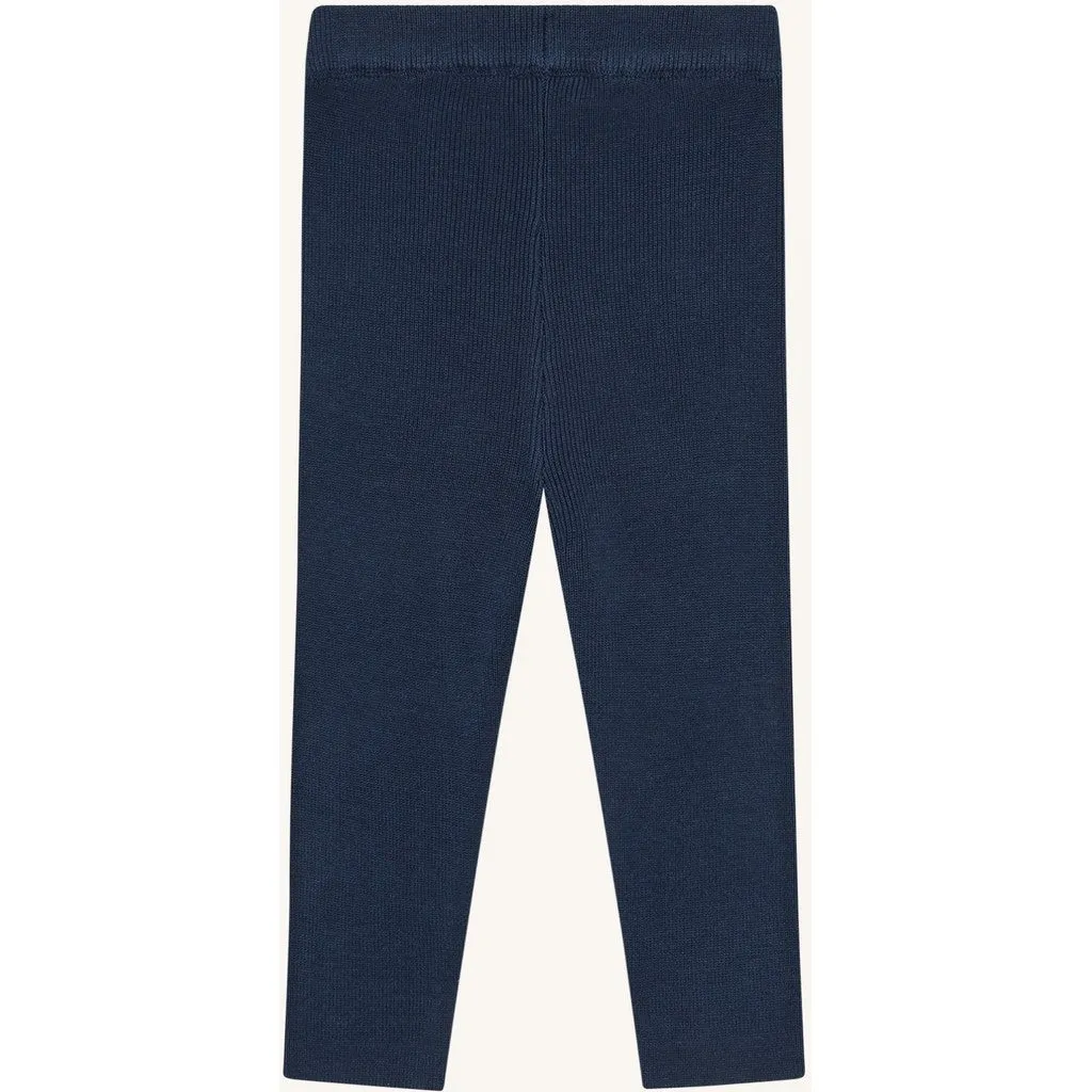 Hust & Claire Lui Knit Rib leggings Blues bambus
