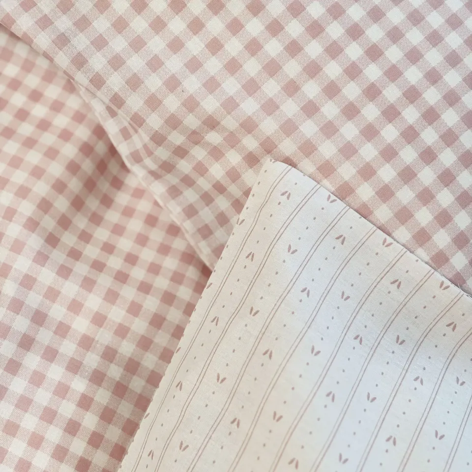nuuroo By Mats sengetøj Blush Check junior bomuld