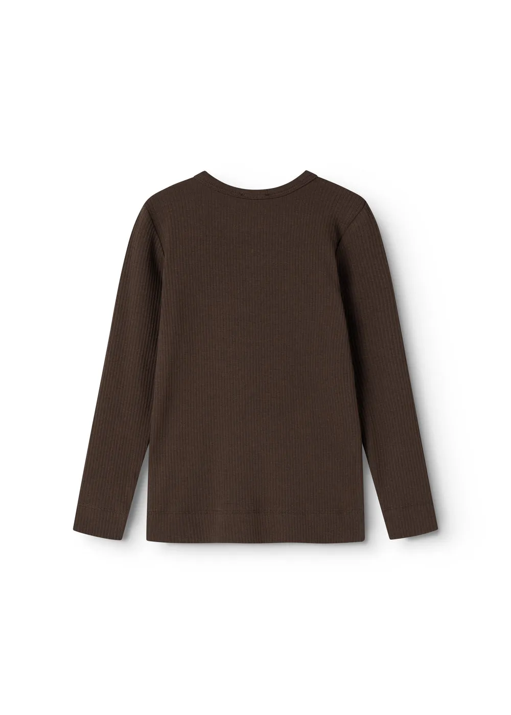 MarMar Tee LS T-shirt Dark Roast Rib