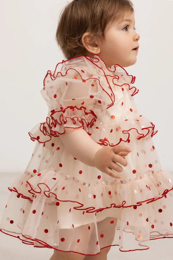 MarMar Dakira kjole Poppy Dots tyl rød