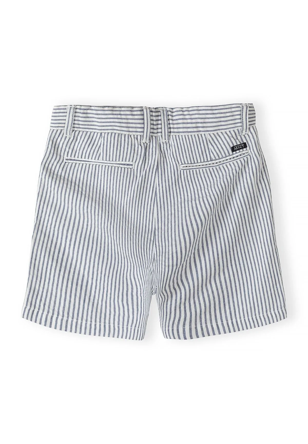 Minoti 44619 shorts marine stribet chino bomuld