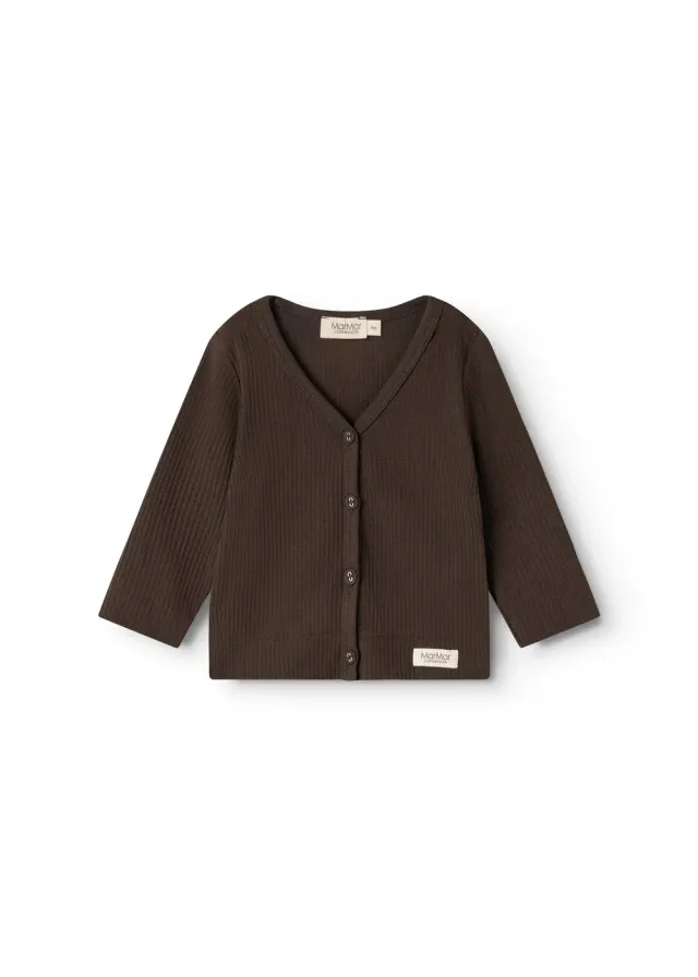 MarMar Copenhagen Cardigan bluse dark roast modal