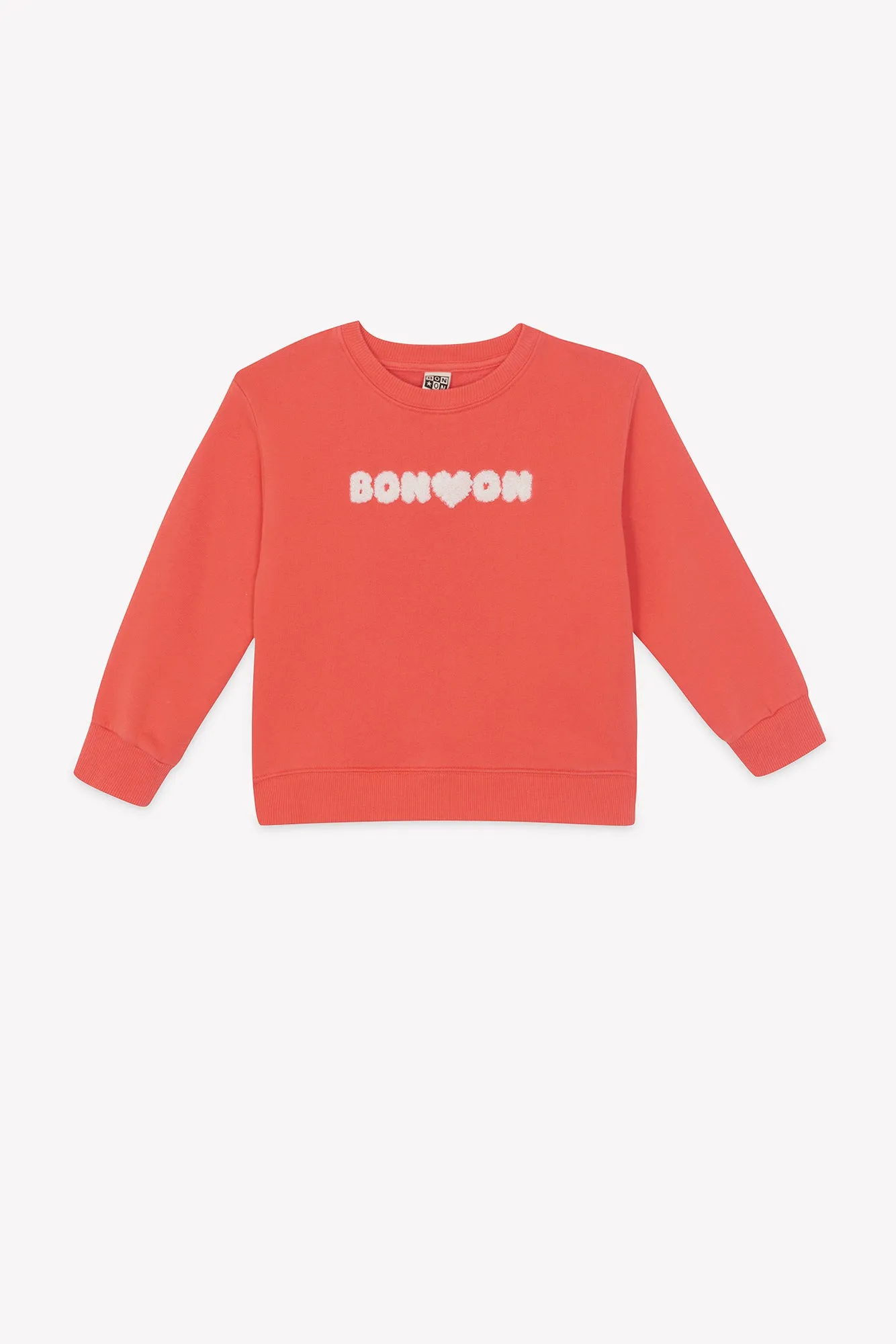 Bonton Smile Bouclette Rose Faroe sweatshirt lyserød