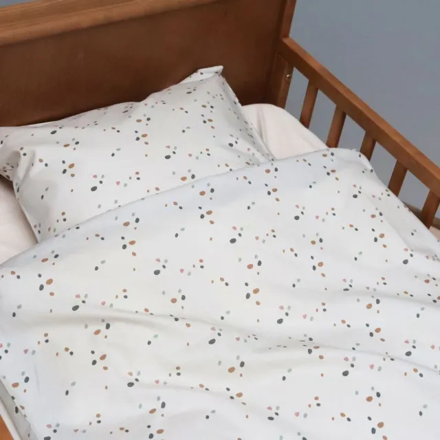 Petu Petu Lee juniorsengetøj Dots 100x140 bomuld