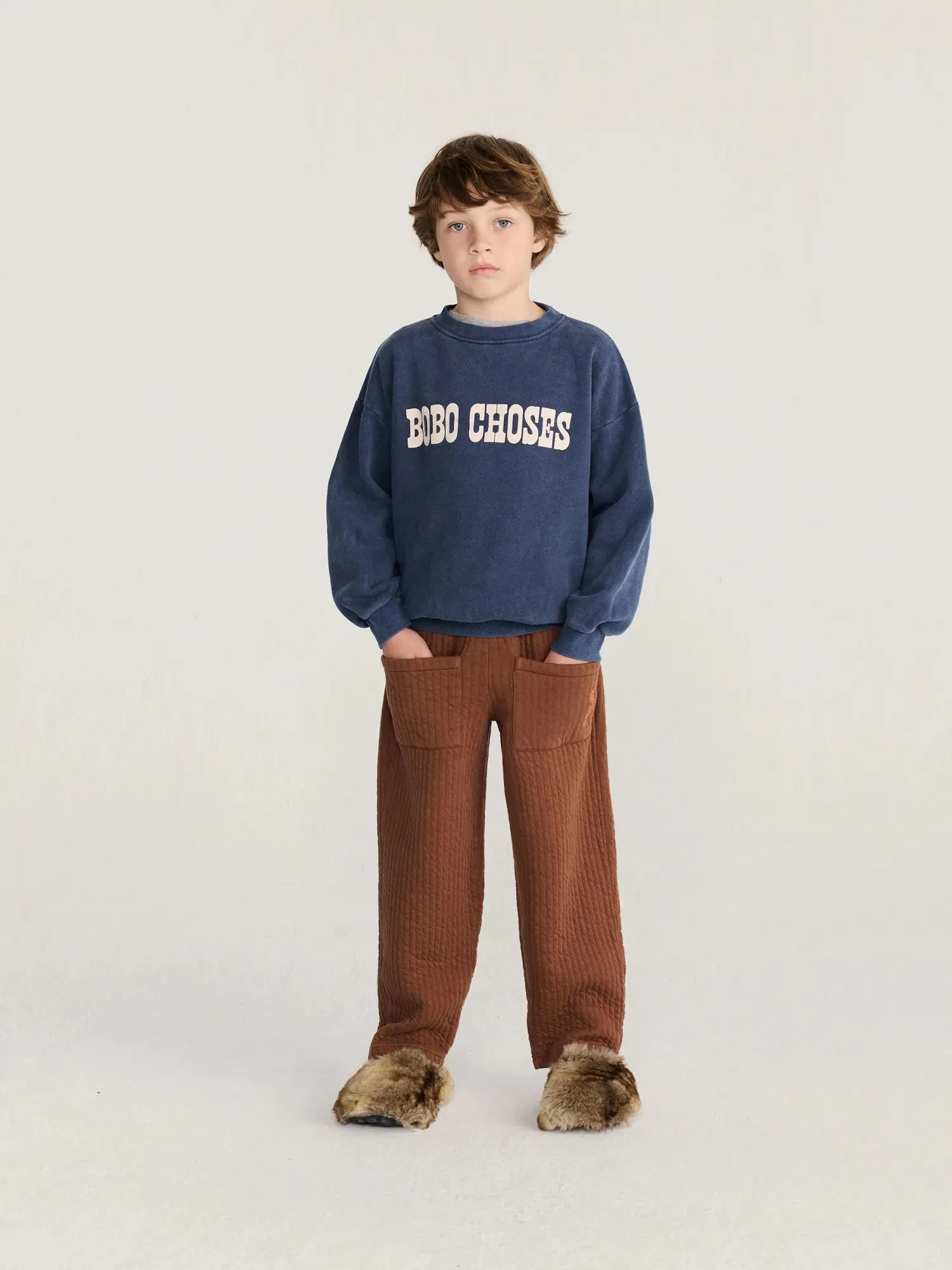 Bobo Choses Pop sweatshirt mørkeblå bomuld 2-13 år