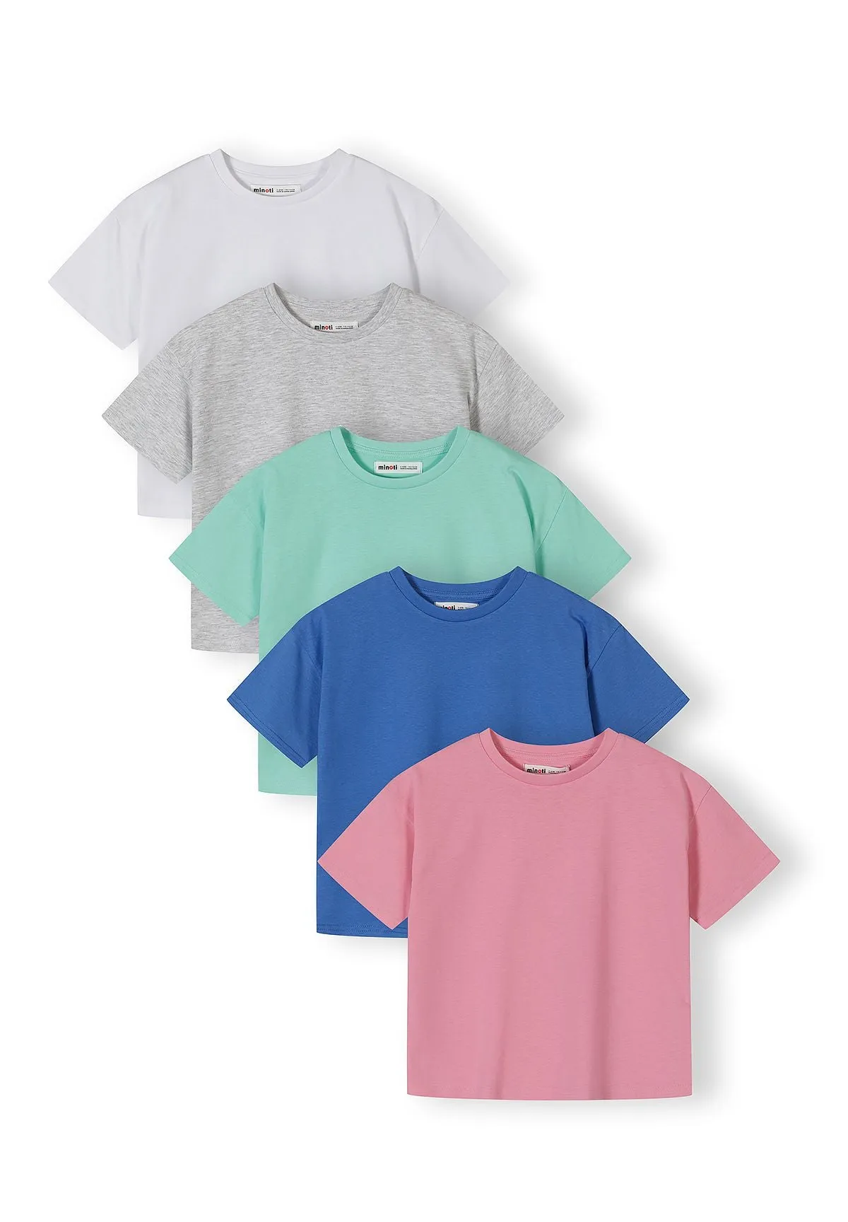 Minoti 44835 T-shirts 5-pak pige bomuld