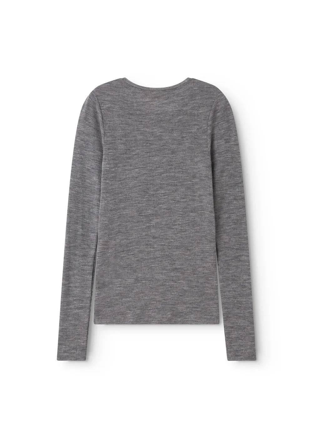 MarMar Copenhagen Tamra W T-shirt Grey Melange uld