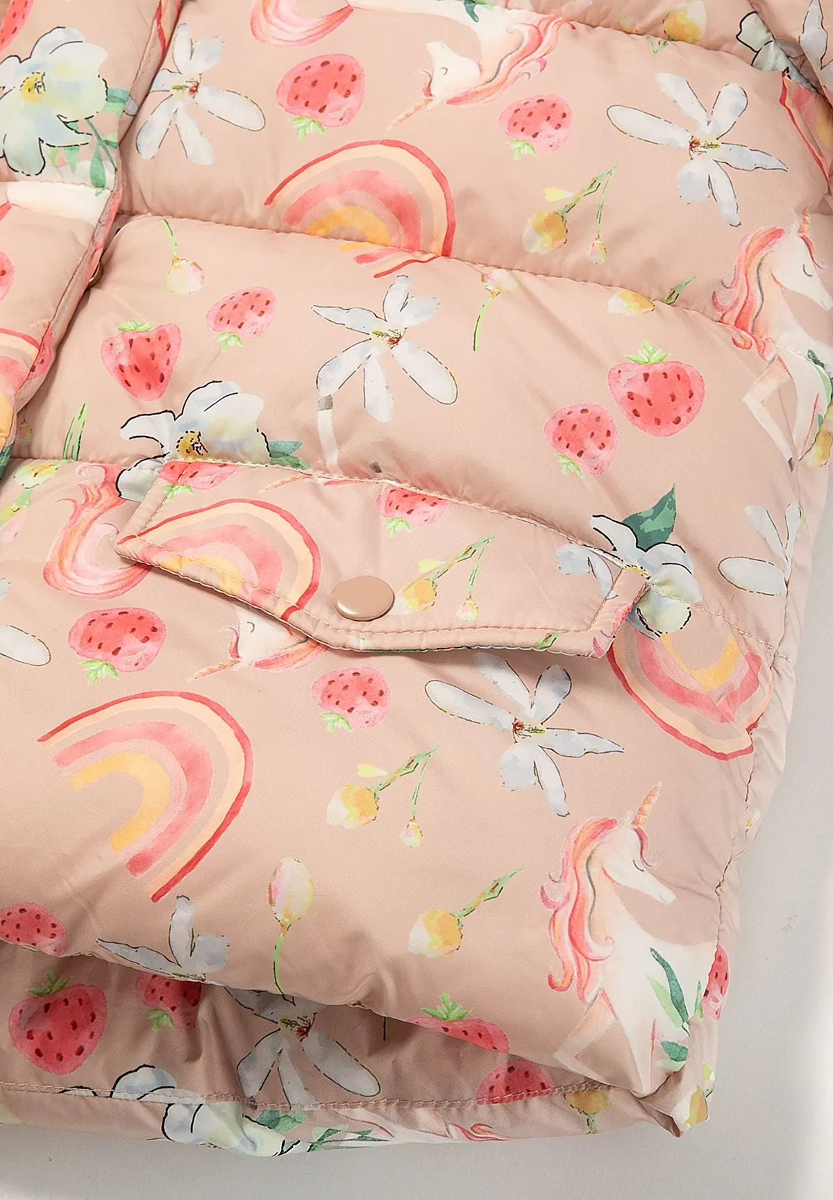 Minoti 45281 vinterfrakke pige rosa enhjørning