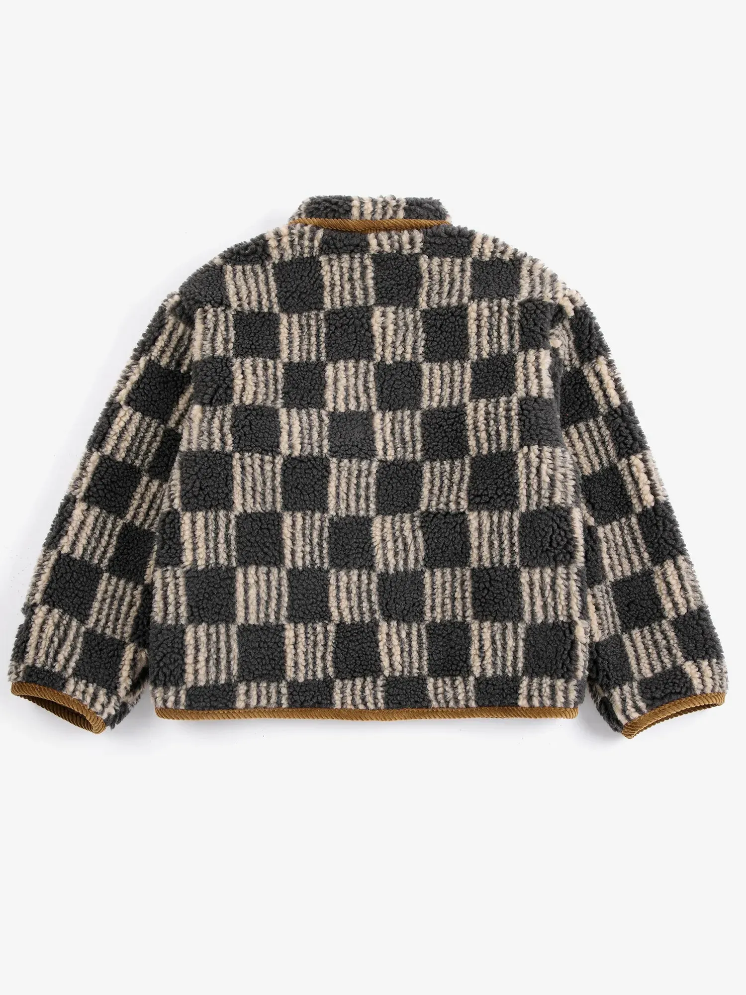 Bobo Choses Almost Moiré sheepskin jakke mørkegrå