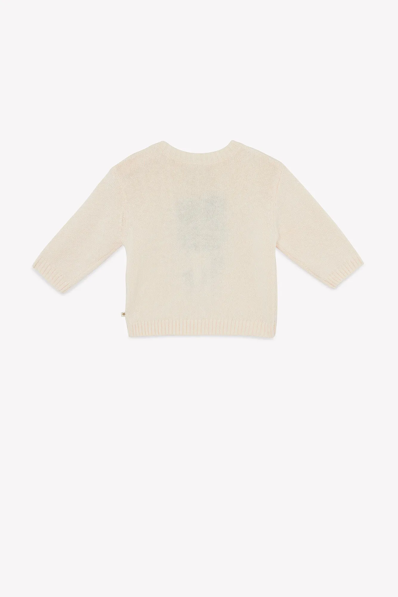 Bonton Misty Flower striktrøje Mouton blomst
