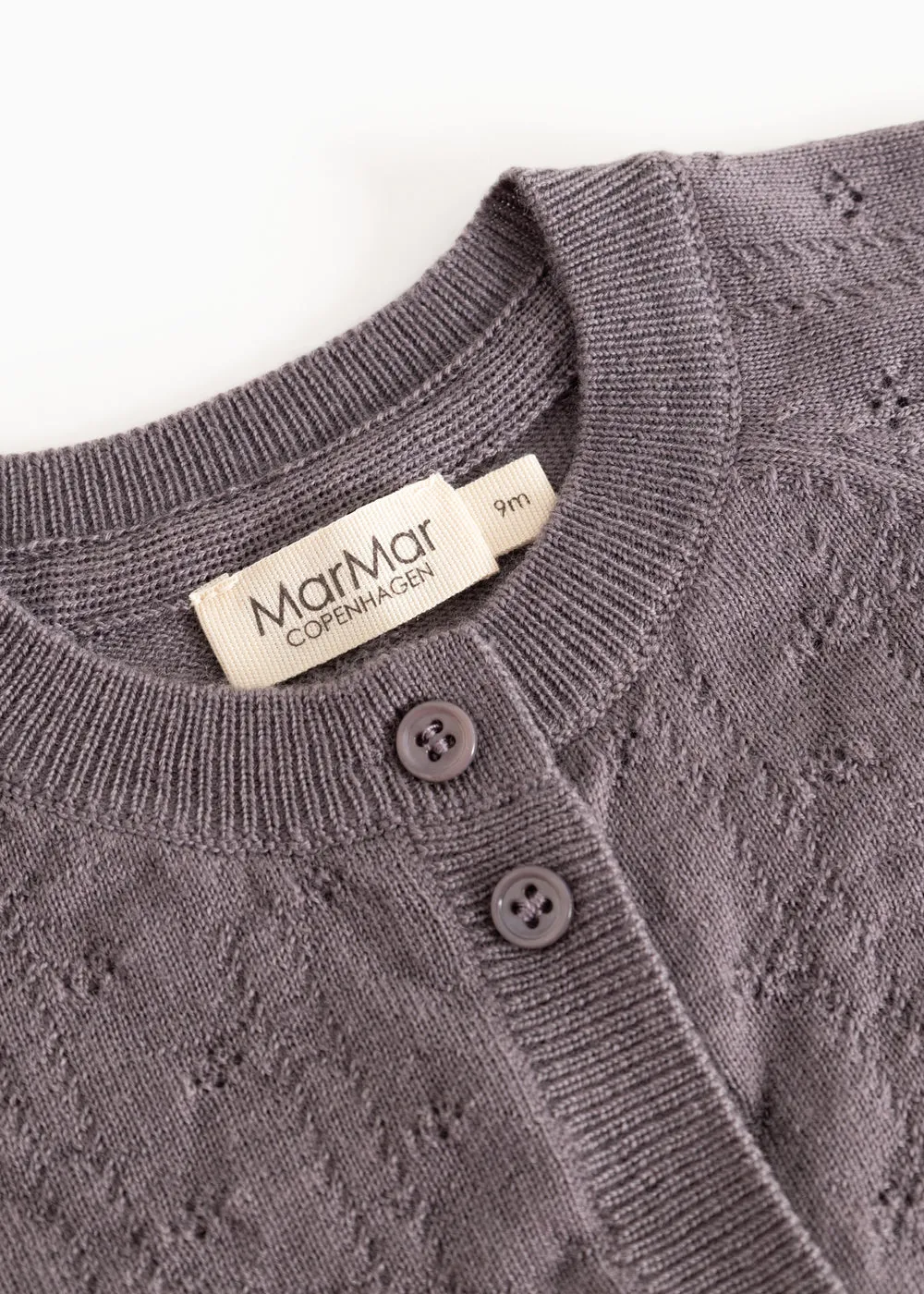 MarMar Copenhagen Taki cardigan Plum Stem merino