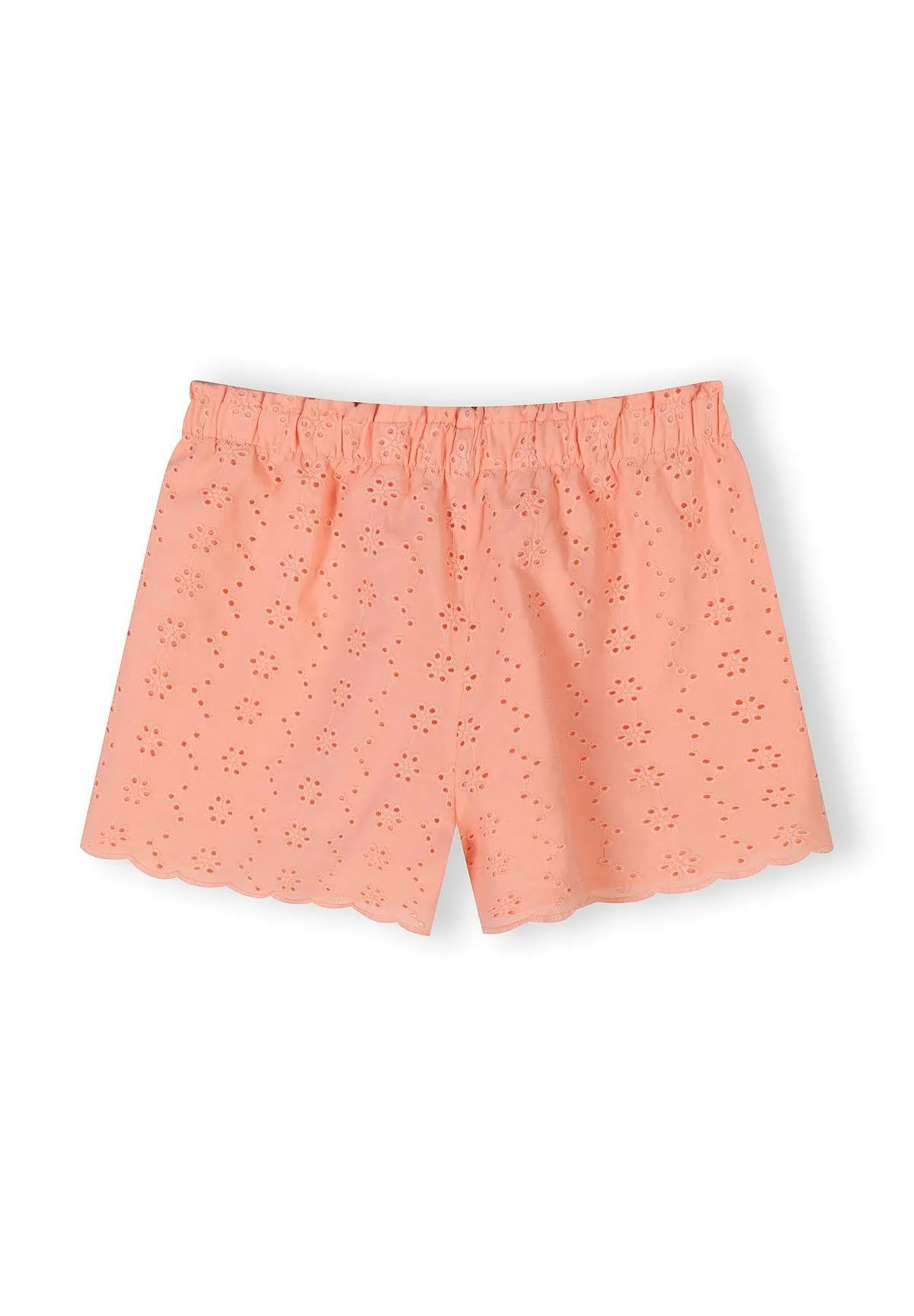 Minoti Top Shorts sæt abrikos bomuld str 104-172