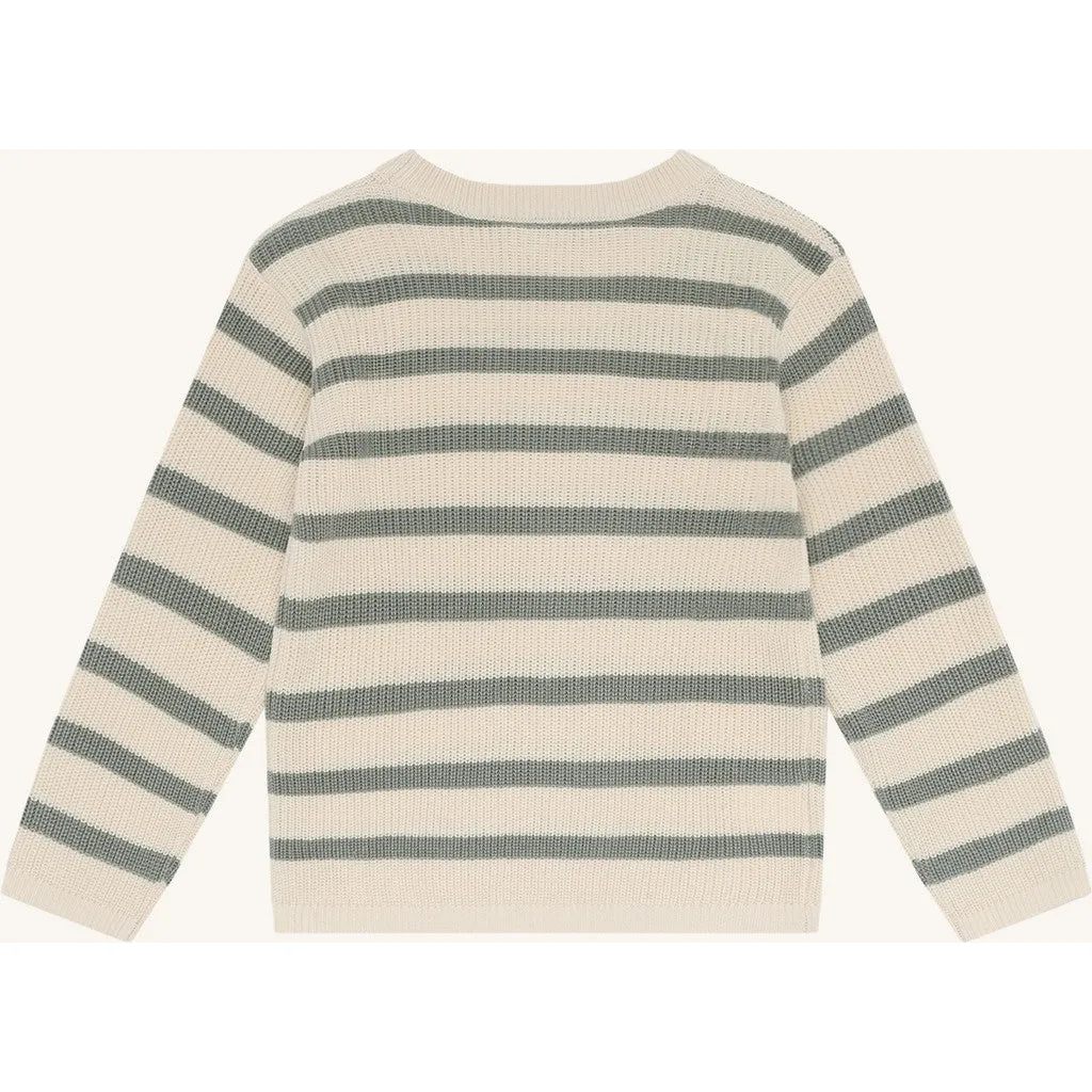 Hust & Claire Pos Knit pullover Forest Fog bambus