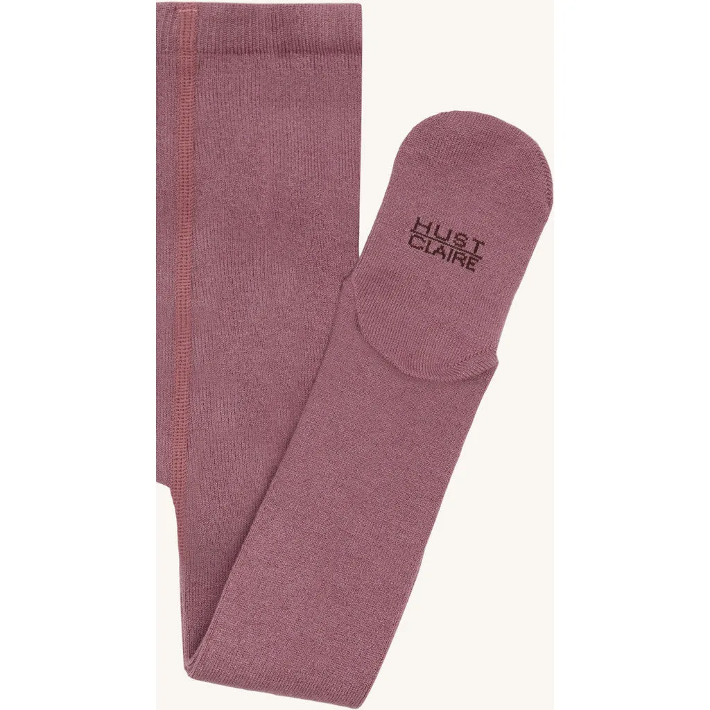 Hust & Claire Foxie strømpebukser Pale Mauve uld-bambus