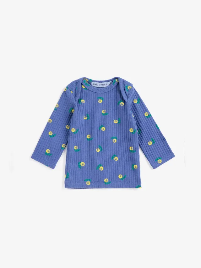 Bobo Choses Stamp Bloom T-shirt lilla baby