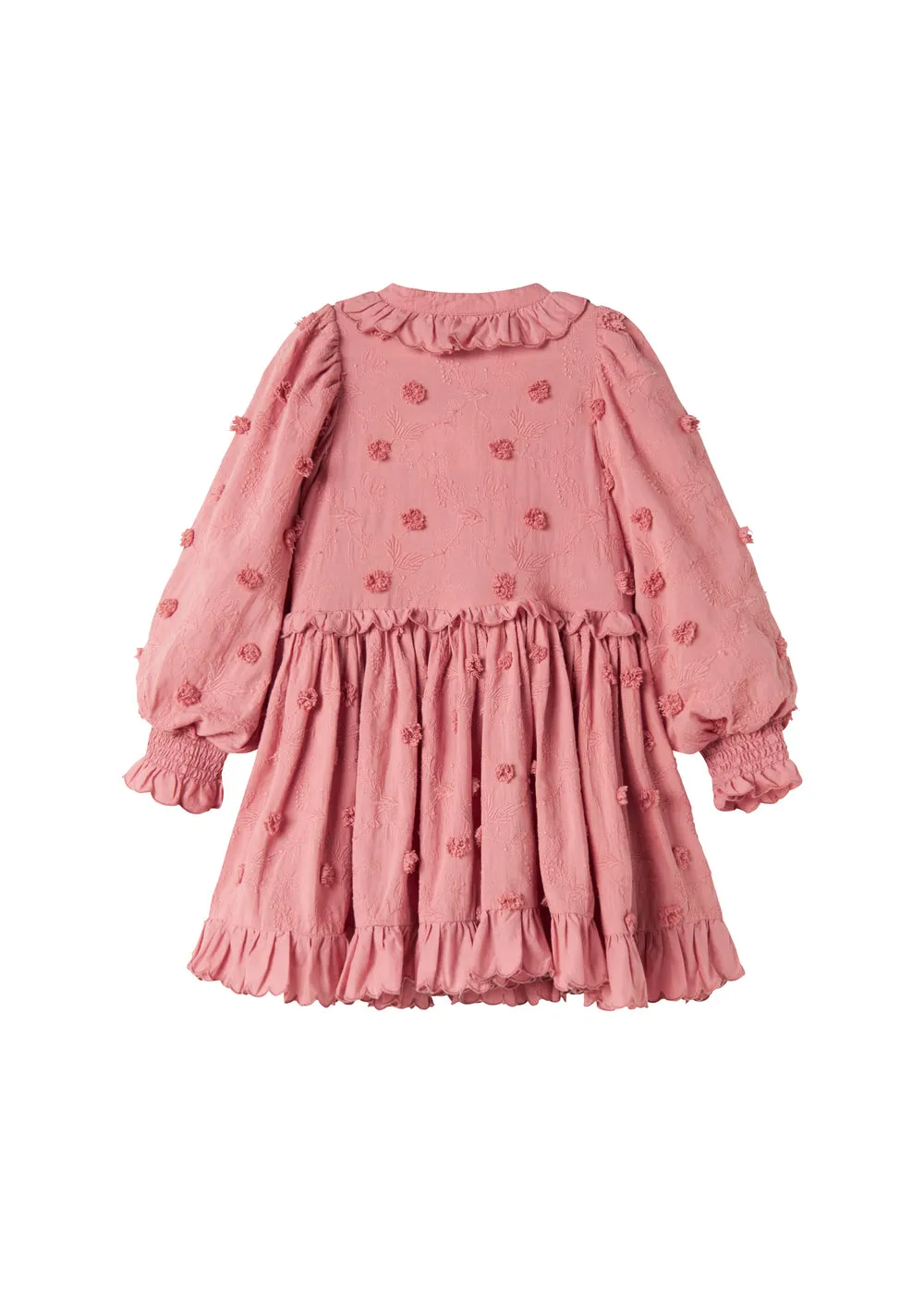 MarMar Dipa Kjole Pink Delight med broderi