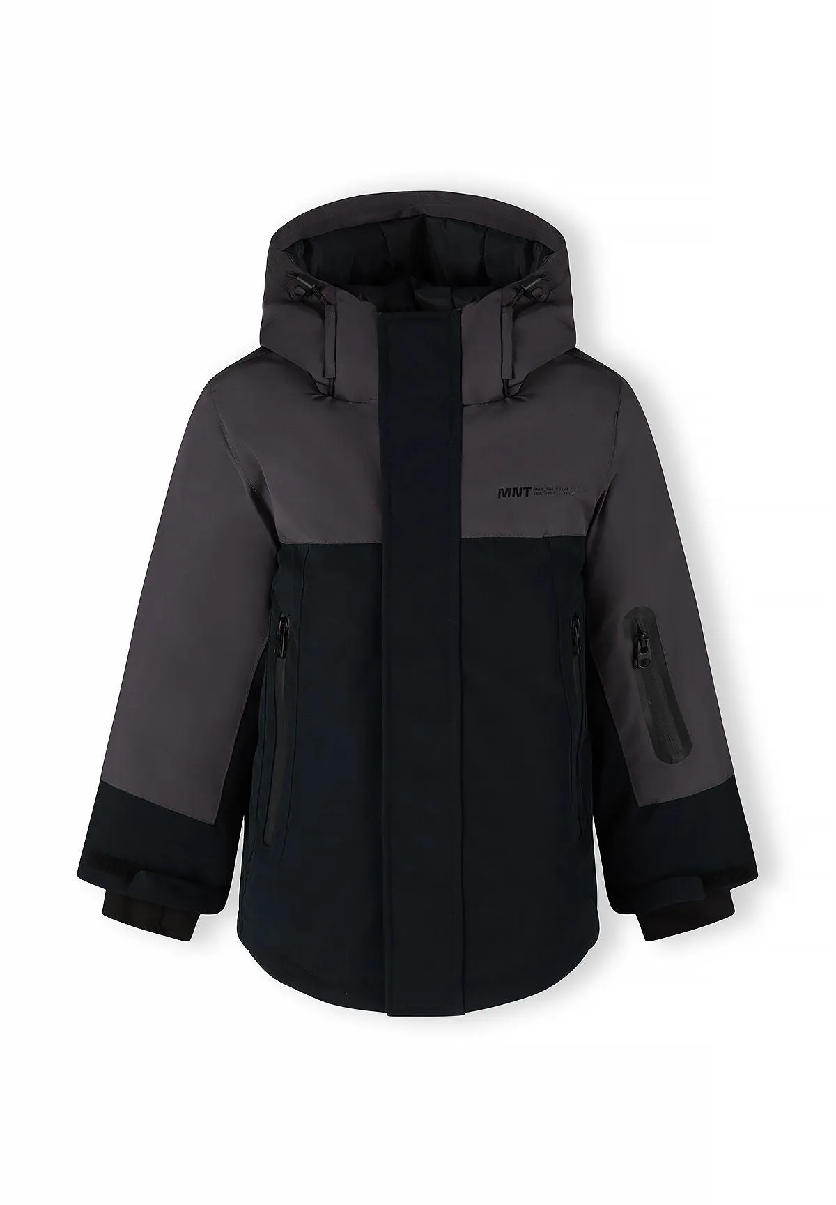 Minoti 45263 drengeparka sort varm foret