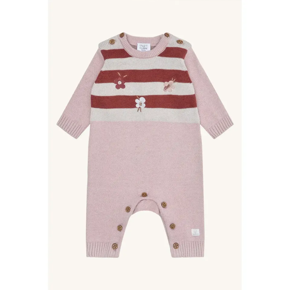 Hust & Claire HCMill Knit Play strikdragt Adobe Rose øko