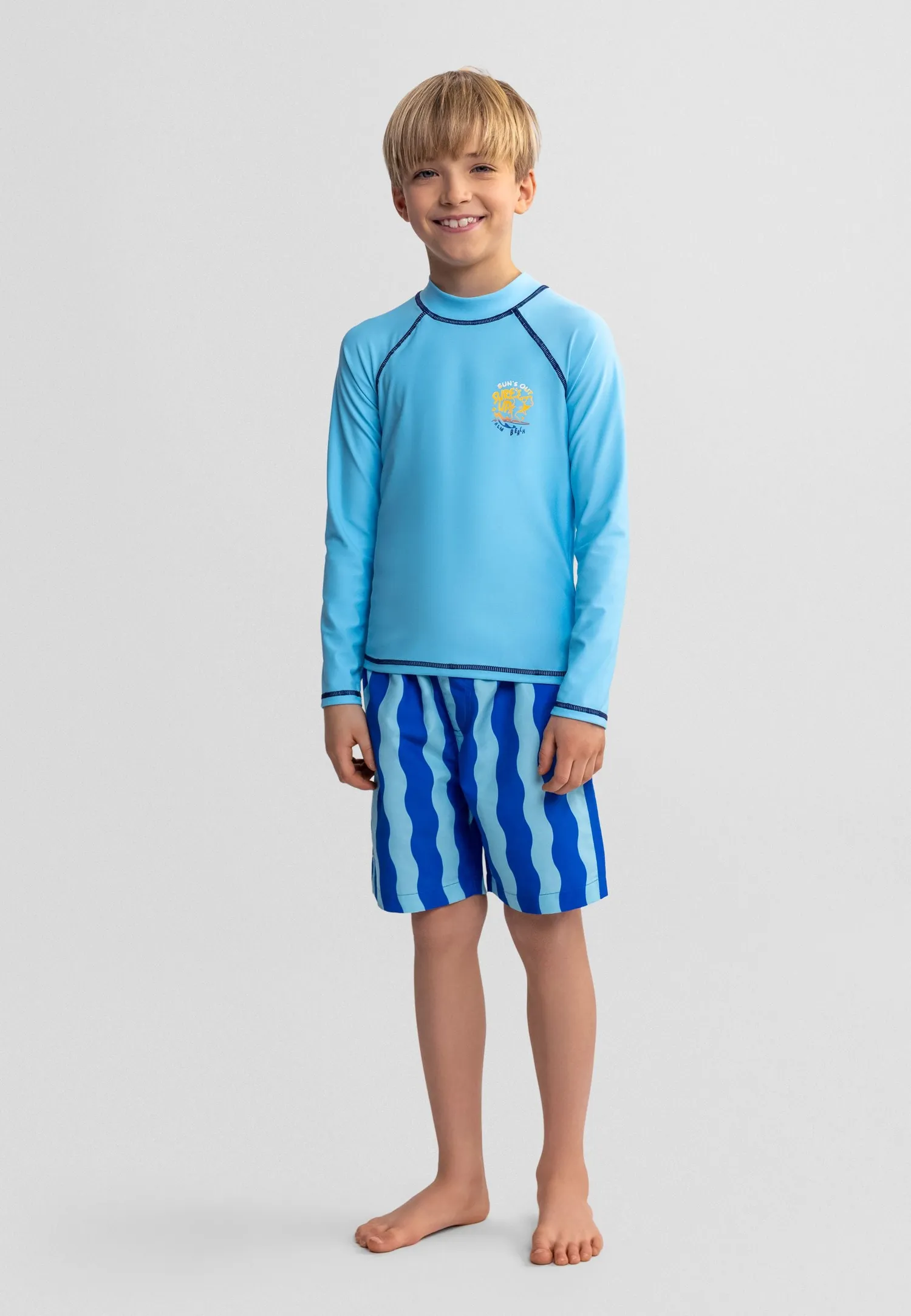 Minoti 44506 badeshorts 2-pak royalblå søstjerner