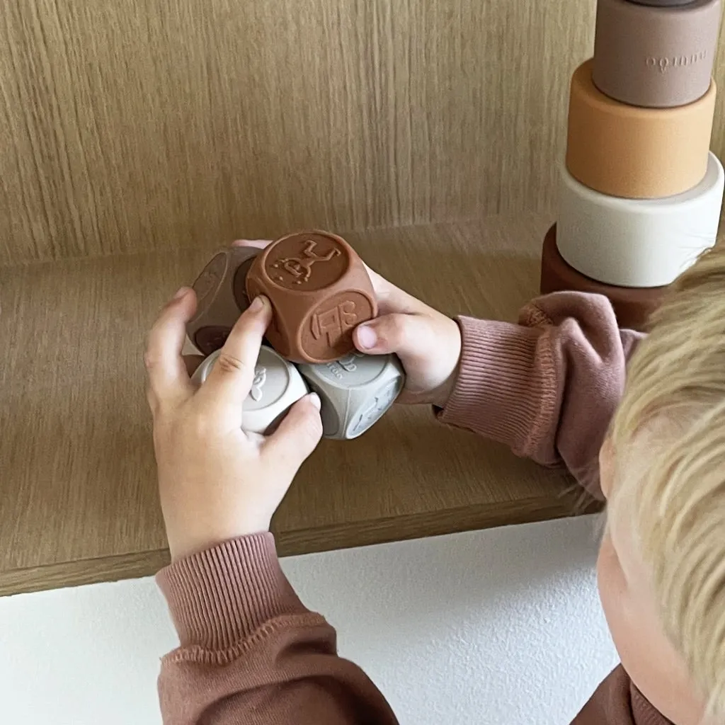 nuuroo Sana terninger 4-pak Brown silikone